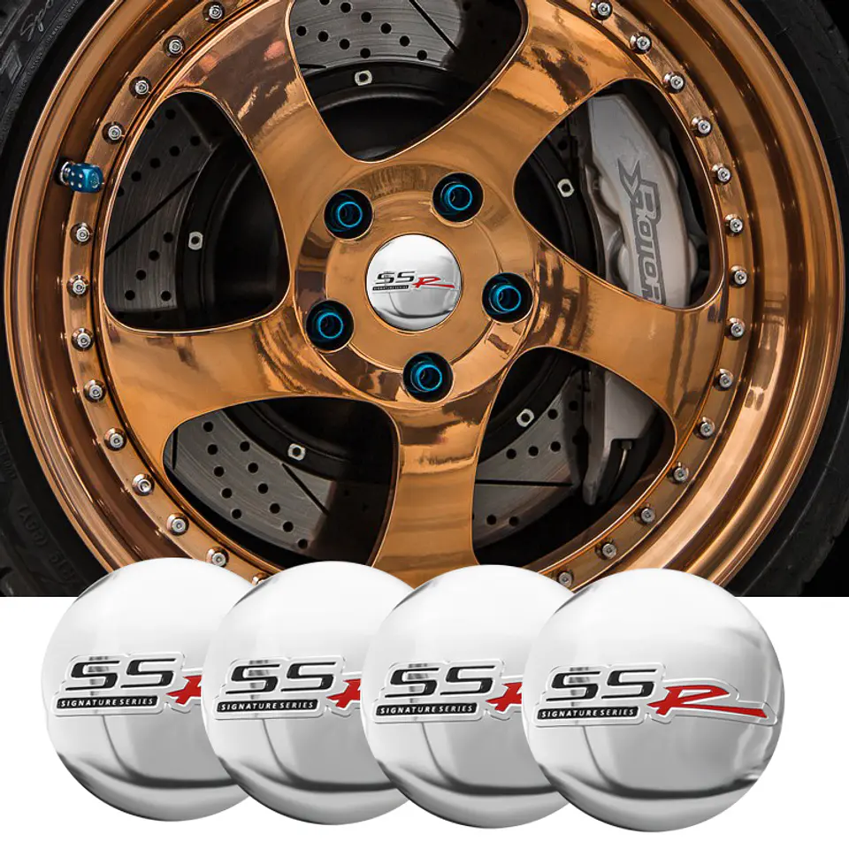 Set x4 Tapa centro de llanta para autos SSR 2