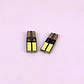X2 Ampolletas led T10 W5W cola de pez canbus 24 led blanca - Miniatura 5