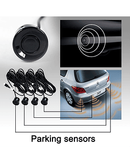 Kit Sensor Retroceso para Automóviles Negro