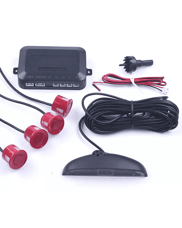 Kit sensor Retroceso para automoviles Rojo