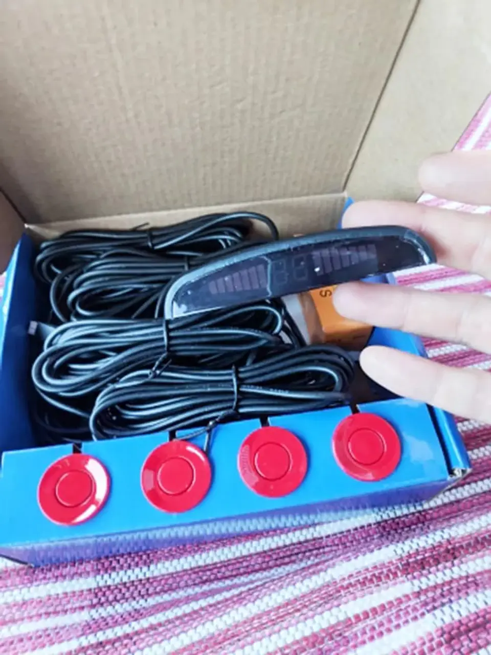 Kit sensor Retroceso para automoviles Rojo 2
