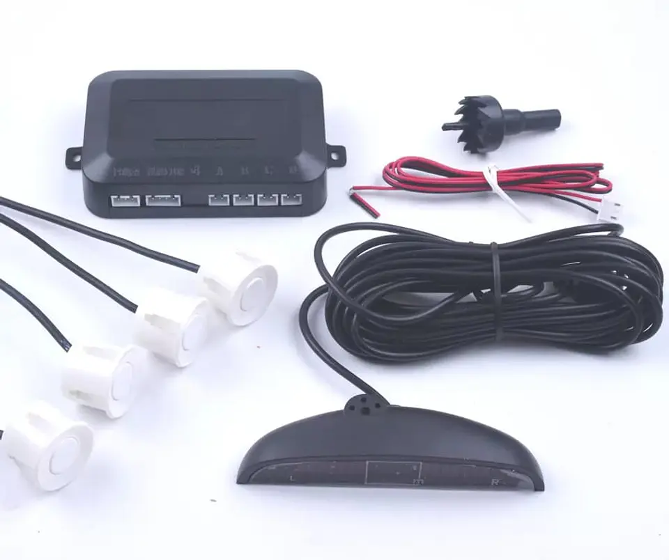 Kit Sensor Retroceso para Automóviles Blanco 3