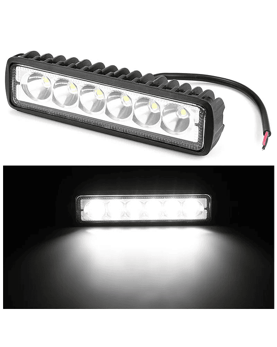 Pack X2 Foco Led Focos Neblineros Led Barra Led 4x4 18w