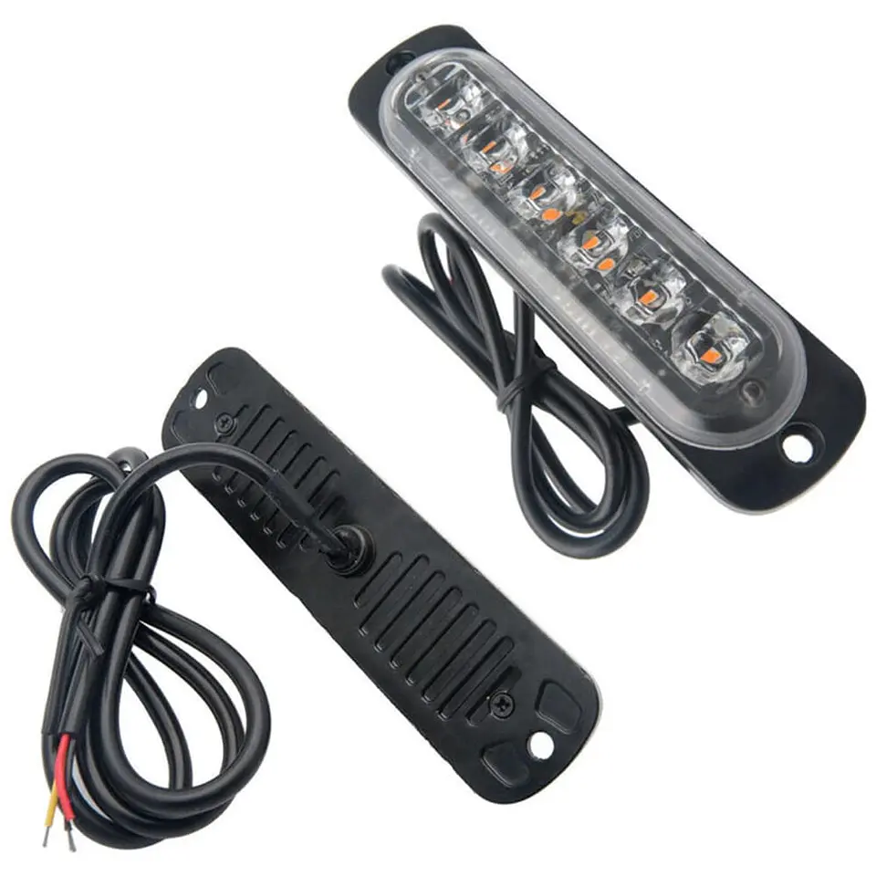 Barra de luz LED estroboscopica de emergencia para autos 4