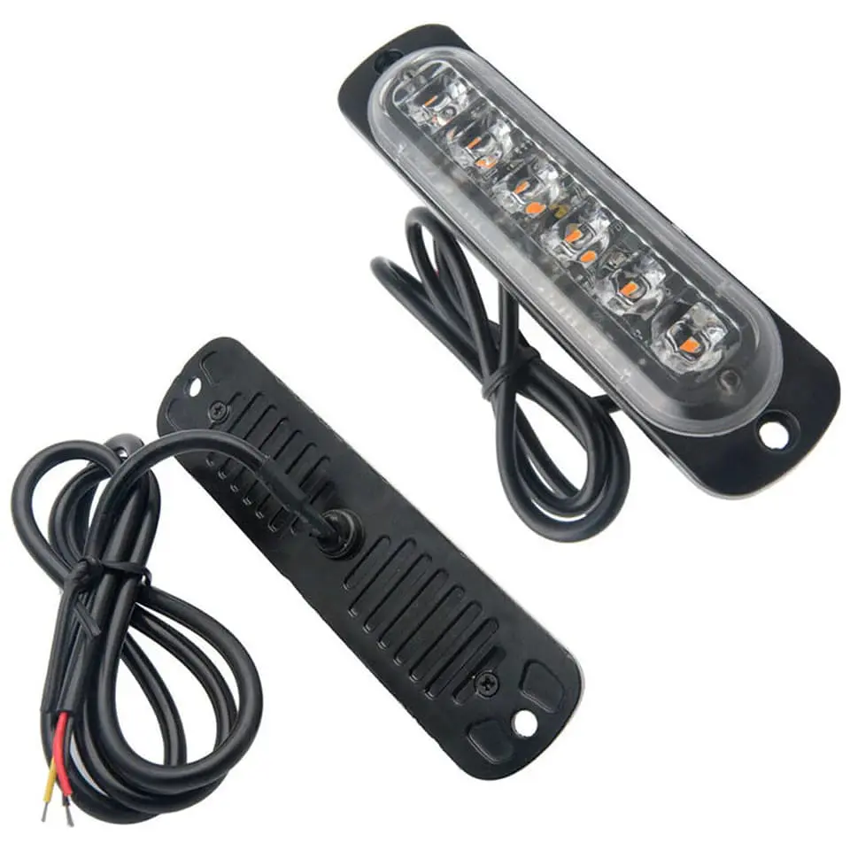 Barra de luz LED estroboscopica de emergencia para autos 2