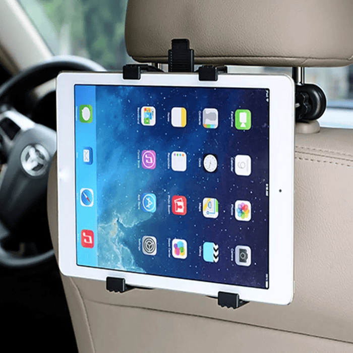 Base Soporte ajustable para tablet ipad sujeción al apoya cabezas del auto  4