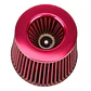 Filtro de aire de inducción cónico Universal Rojo - thumbnail 1
