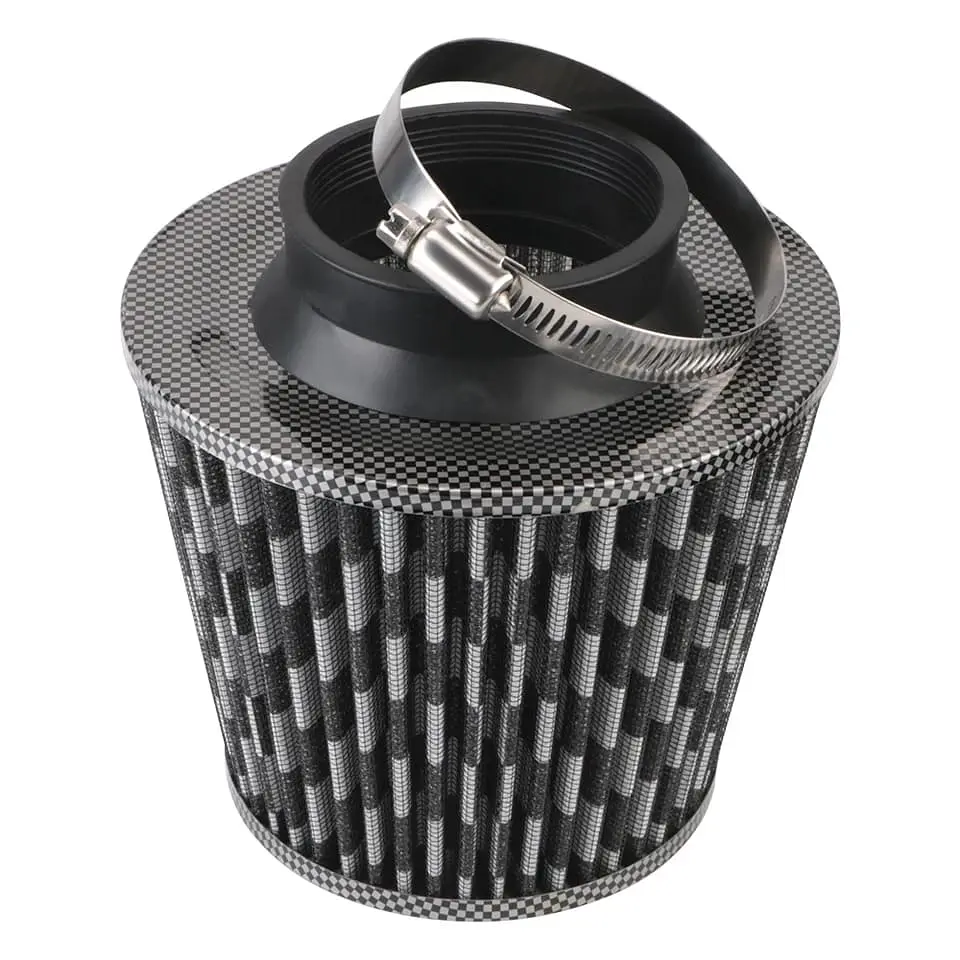 Filtro de aire de inducción cónico Universal carbono 1