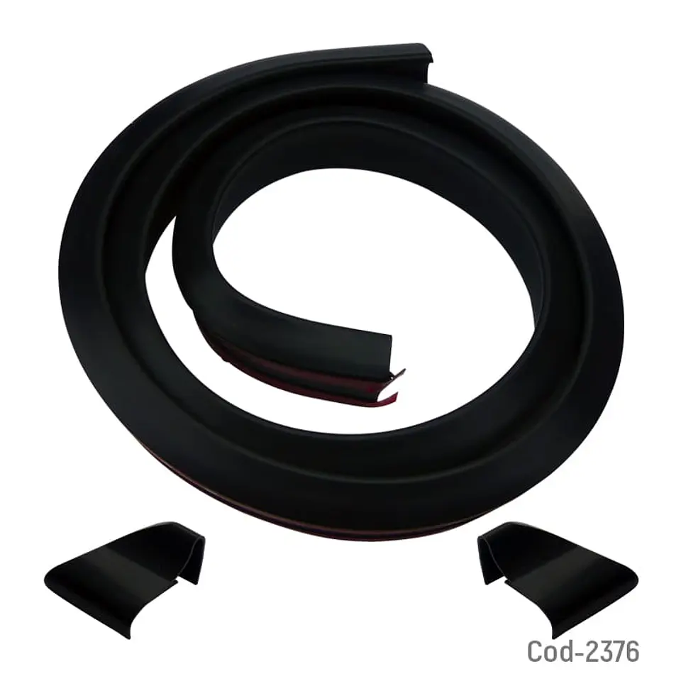 Lip alerón goma spoiler para maletero baúl de autos tunning Negro Mate 2