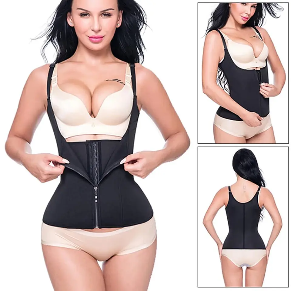 Faja tipo corset moldeador de cuerpo doble ajuste 1