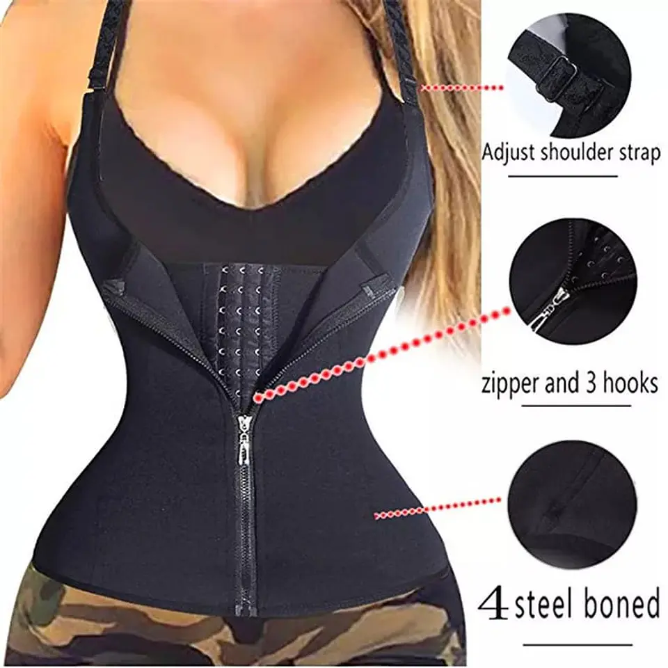 Faja tipo corset moldeador de cuerpo doble ajuste 3