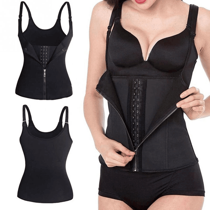 Faja tipo corset moldeador de cuerpo doble ajuste 4