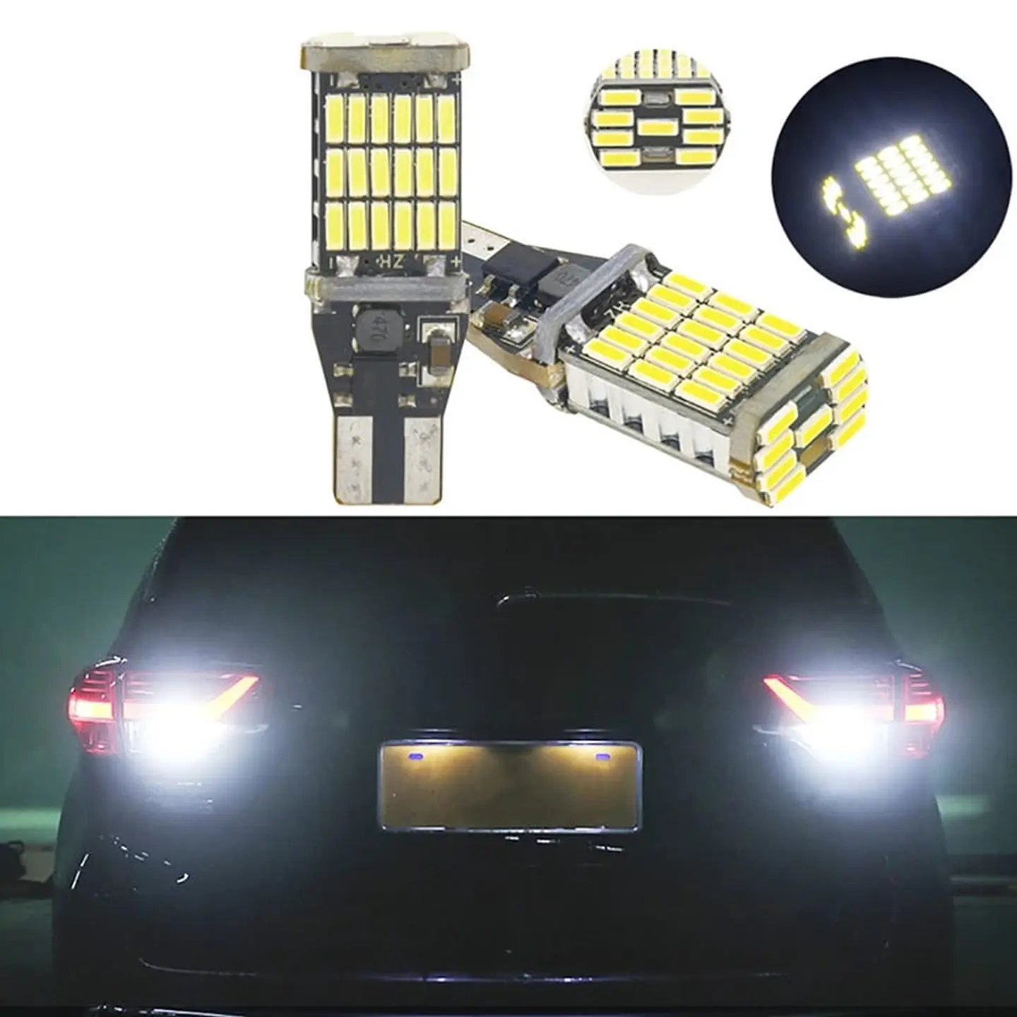 Ampolletas led socket T15 45 led canbus 1