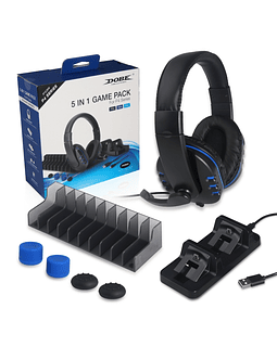 Audífonos auriculares Gamer Pack 5 en 1 PS4