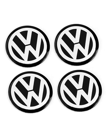 Set X4 Tapa centro de Llantas de autos Volkswagen 
