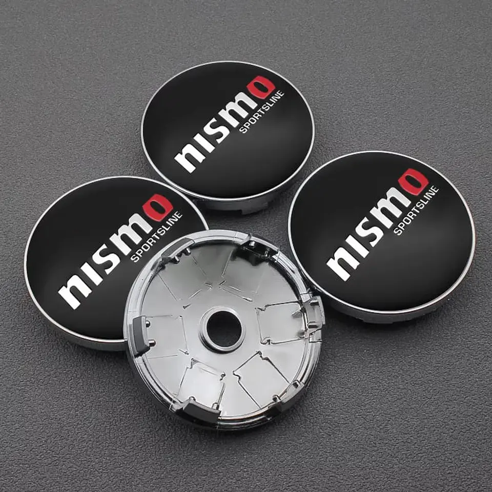 Set X4 Tapa centro de Llantas de autos Nismo 2