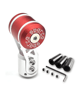 Pomo perilla manilla de palanca de cambios tunning Sparco universal con adaptadores 