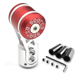 Pomo perilla manilla de palanca de cambios tunning Sparco universal con adaptadores 