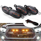 X4 Luces led para rejilla de parachoques autos y camionetas 12v RAPTOR - thumbnail 2