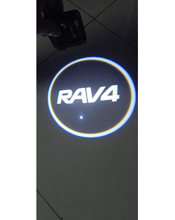 X2 luces led de cortesía o bienvenida para puertas de autos RAV4 Bateria triple A