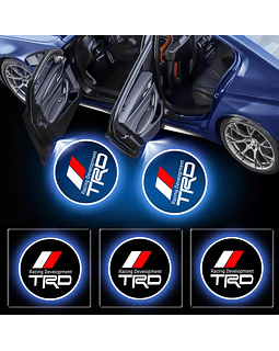 X2 luces led de cortesía o bienvenida para puertas de autos TRD Bateria triple A
