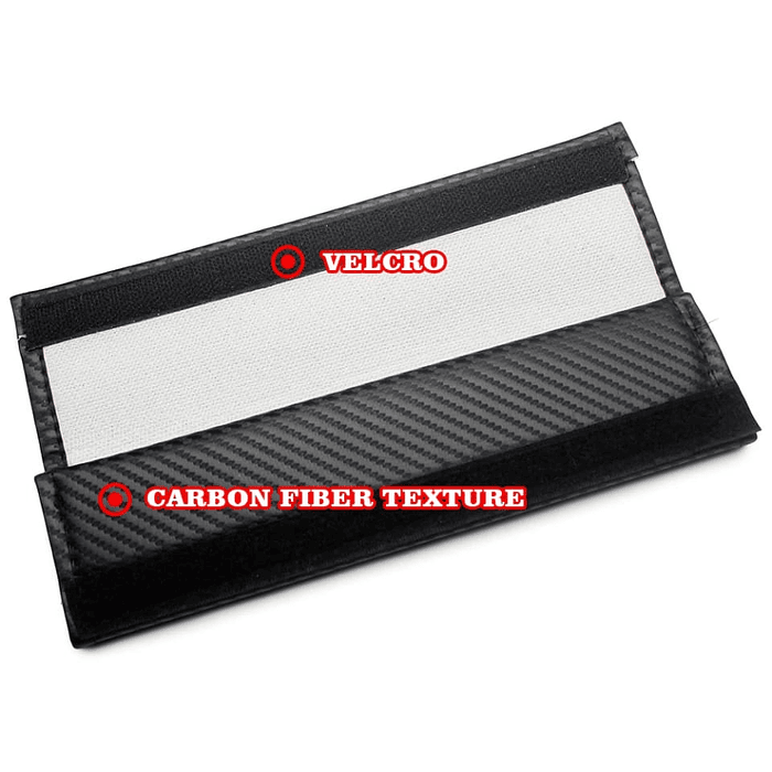 Cubierta protectora para cinturón de seguridad tipo fibra de carbono de autos Hyundai 11