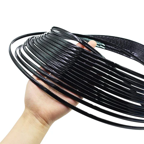 Rollo de Moldura protectora para autos 15 metros Negro