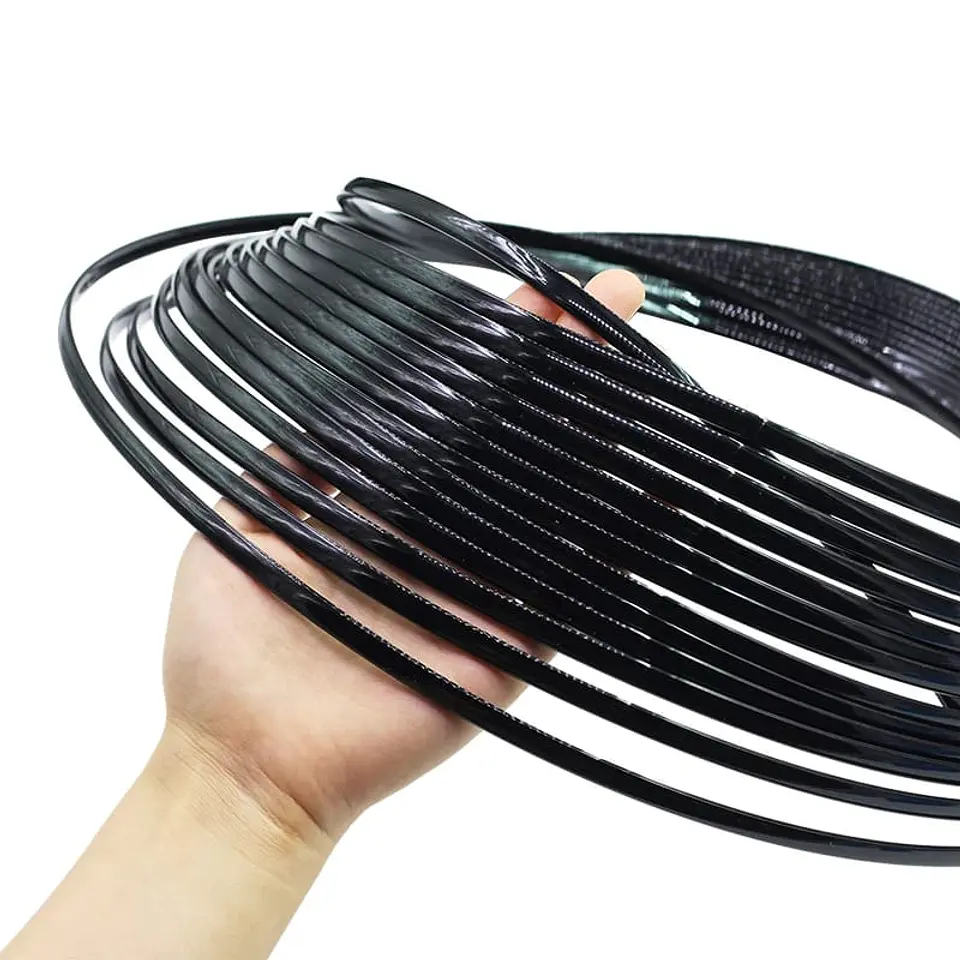 Rollo de Moldura protectora para autos 15 metros Negro 1