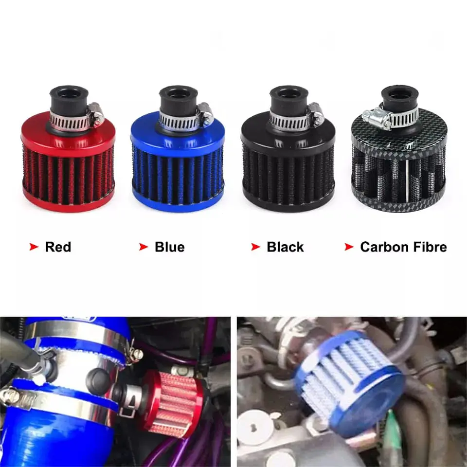 Mini Filtro de aire de inducción Universal de alto flujo frio para 6
