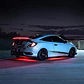 Lip Alerón trasero tunning de goma NEGRO con luz LED - Miniatura 2