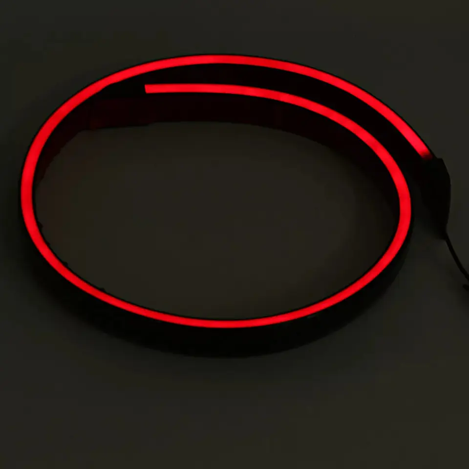 Lip Alerón trasero tunning de goma NEGRO con luz LED 3