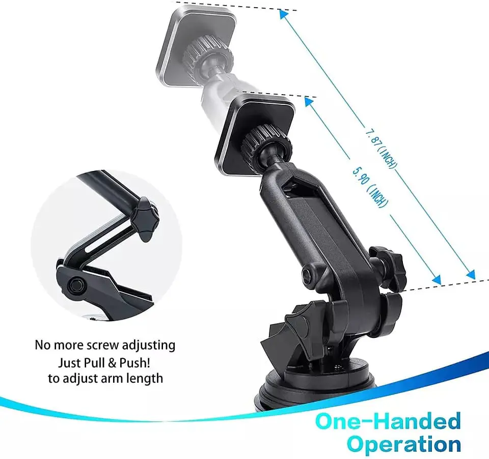 Base Soporte con super iman Neodimio ajustable para celulares 5