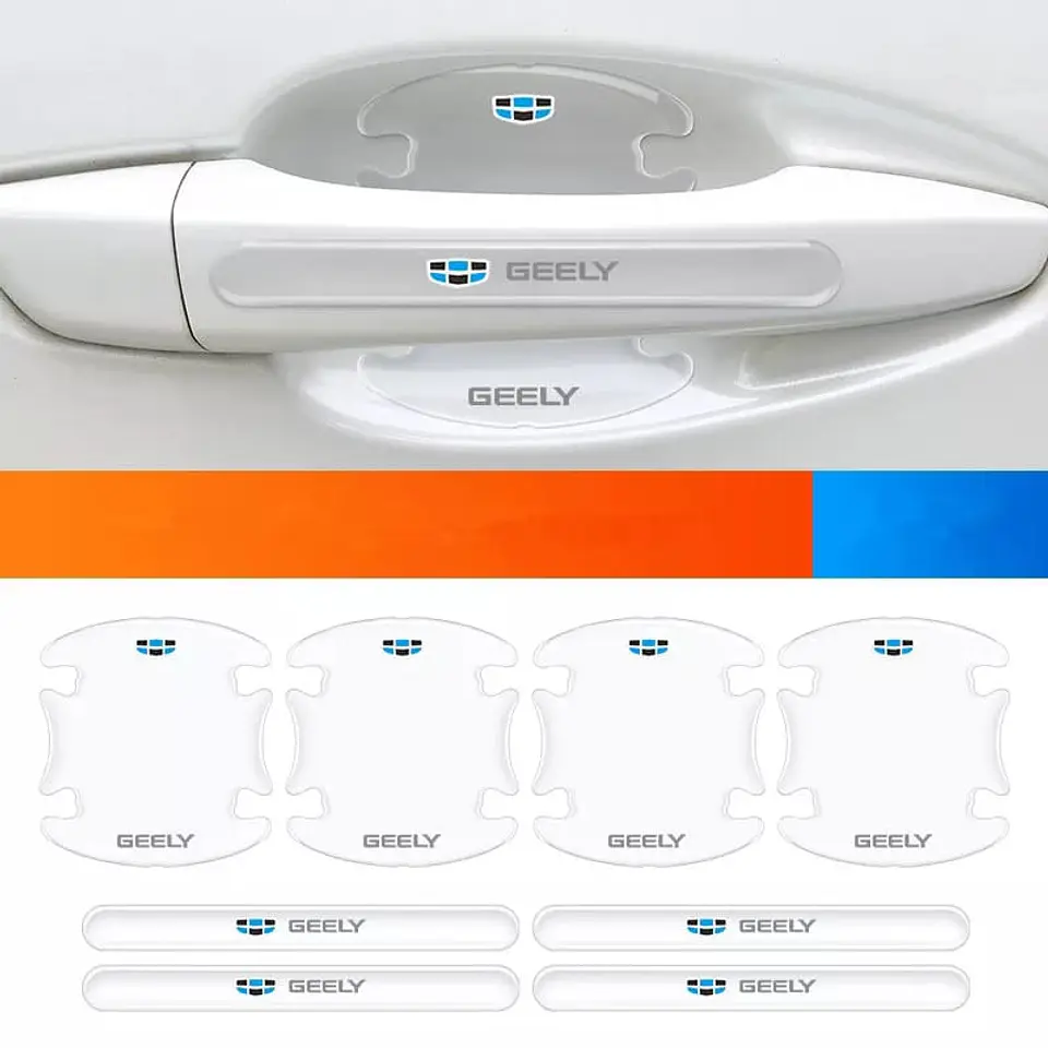 Set 4 piezas pegatina Antiarañazos para cuenco de manilla geely 2