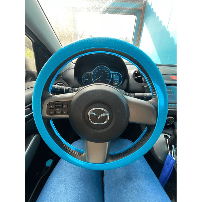 Set 3 piezas, funda cubre Volante, Perilla de cambios y funda de freno de mano de gel silicona  1