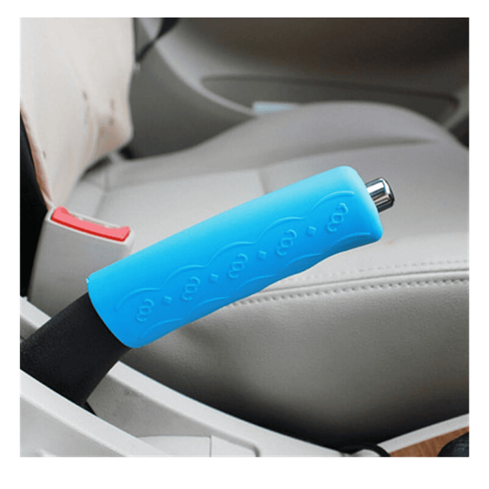 Set 3 piezas, funda cubre Volante, Perilla de cambios y funda de freno de mano de gel silicona  3