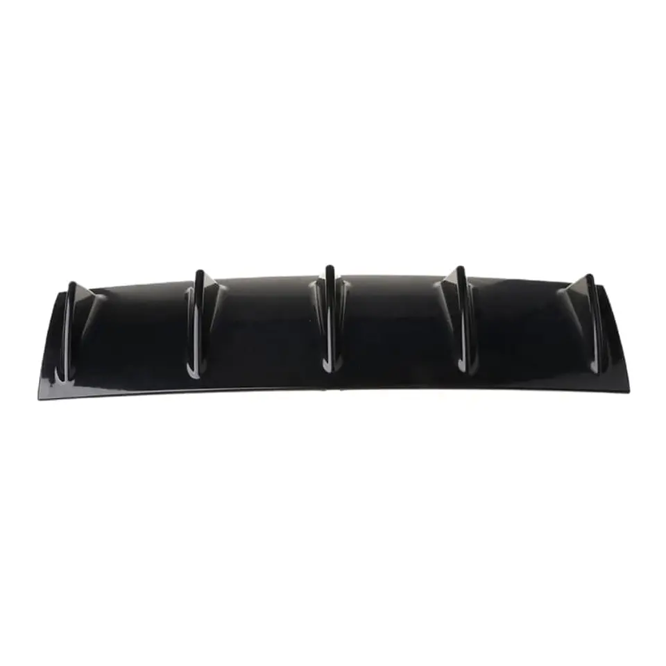 Difusor de parachoques trasero - negro brillante 6
