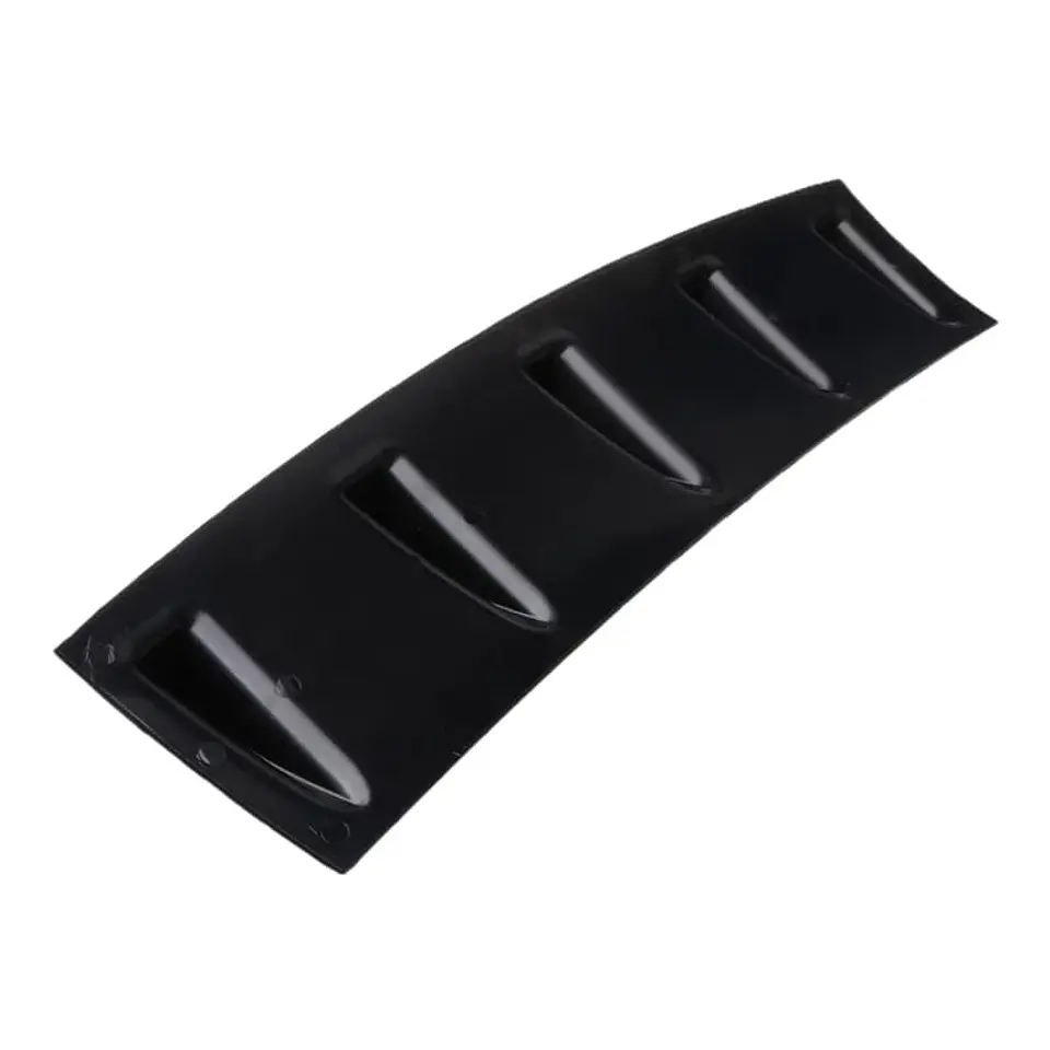 Difusor de parachoques trasero - negro brillante 7