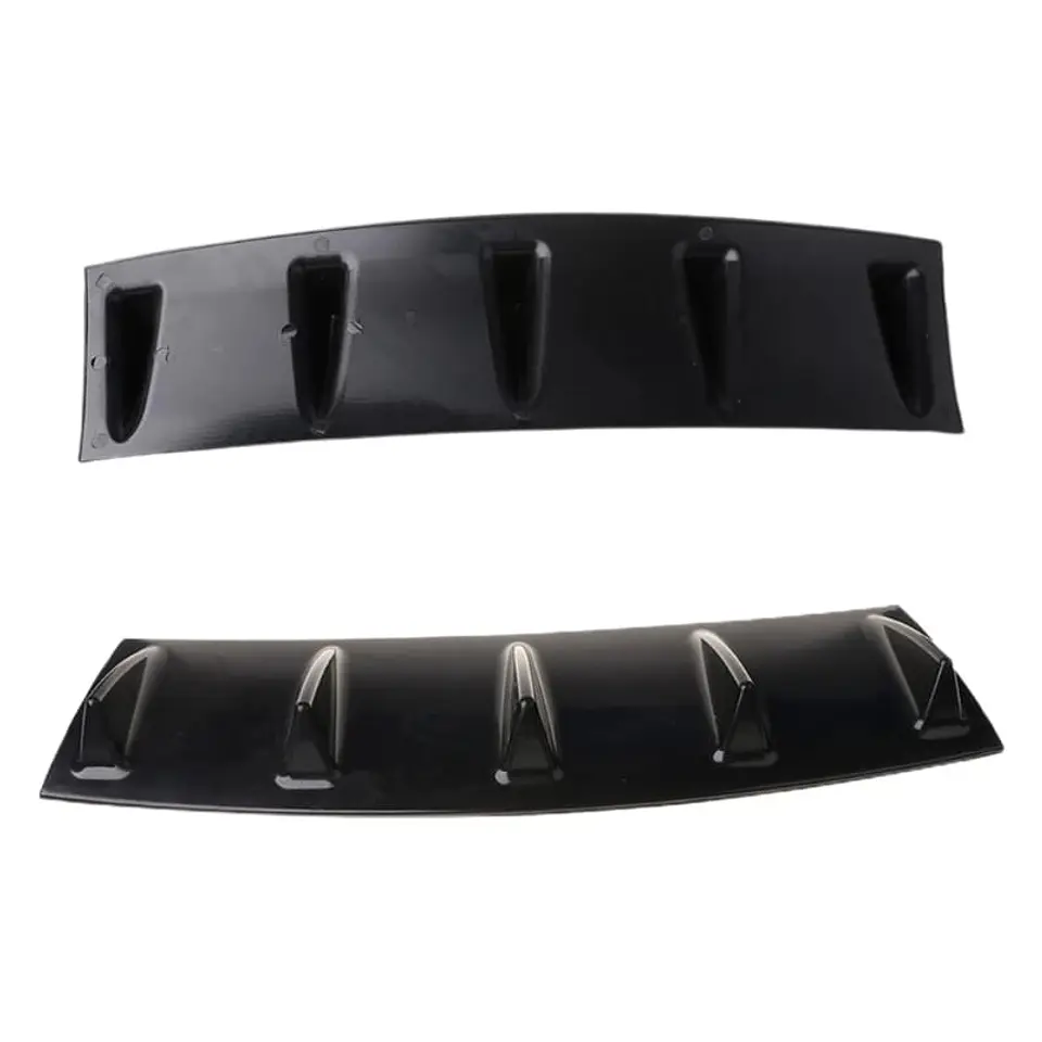 Difusor de parachoques trasero - negro brillante 9