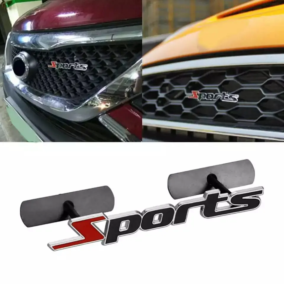 Insignia de Metal para parrilla delantera de autos 3D universal 1