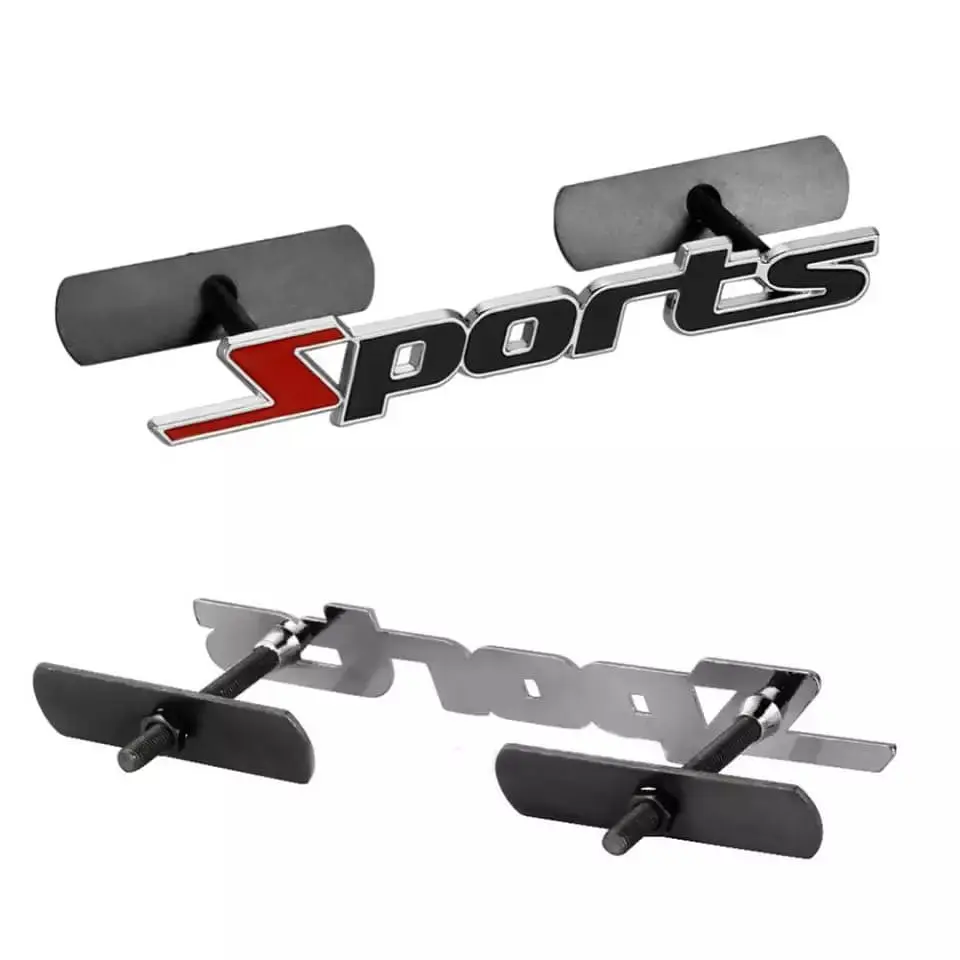 Insignia de Metal para parrilla delantera de autos 3D universal 9