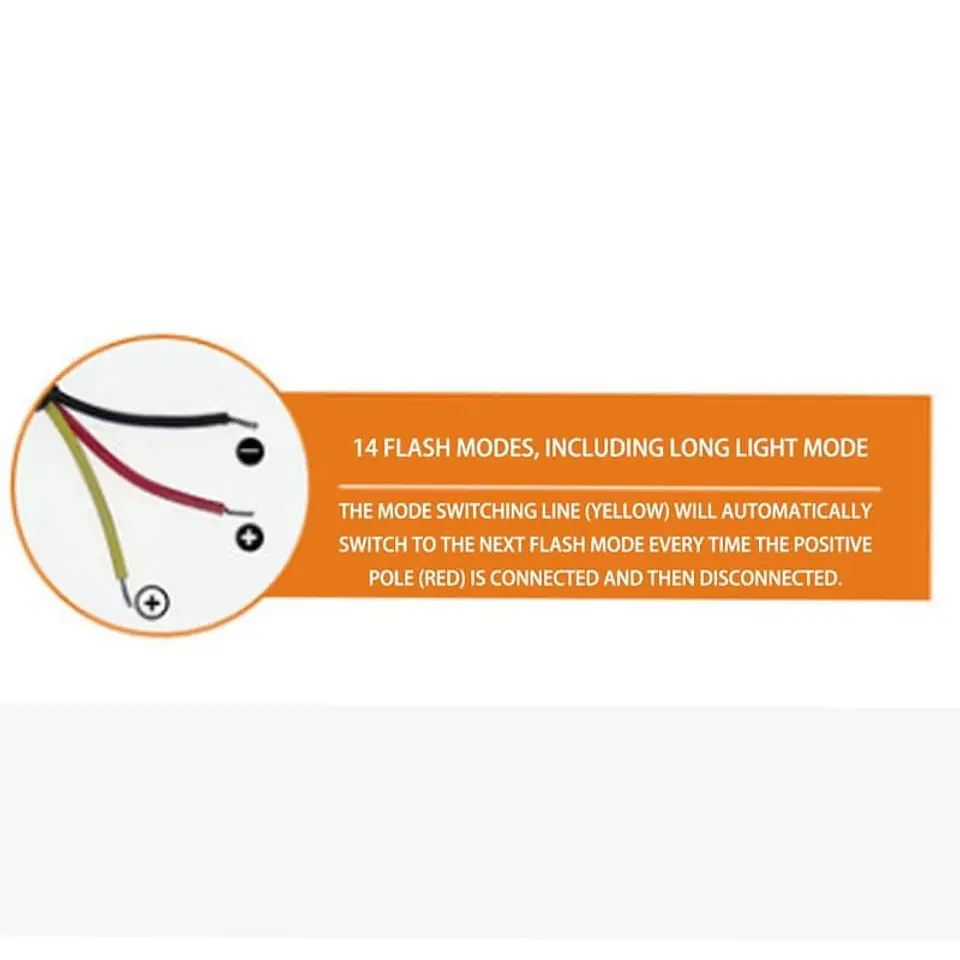 Luz de advertencia tercer stop fijo y estroboscópica DE 10