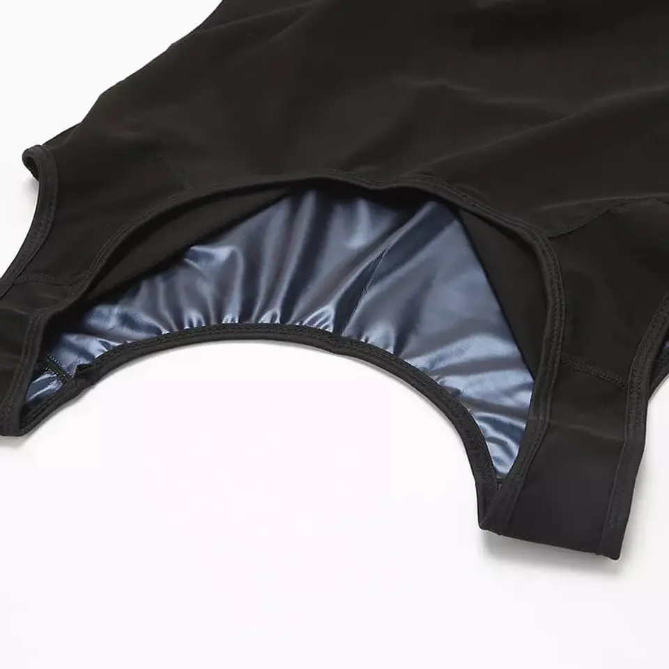 Polera de neopreno Sauna para dama entrenador de cintura S/M 12