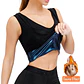 Polera de neopreno Sauna para dama entrenador de cintura S/M - thumbnail 14