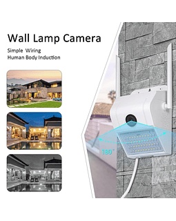 Cámara Smart 1080P IP impermeable lámpara de pared IR visión nocturna