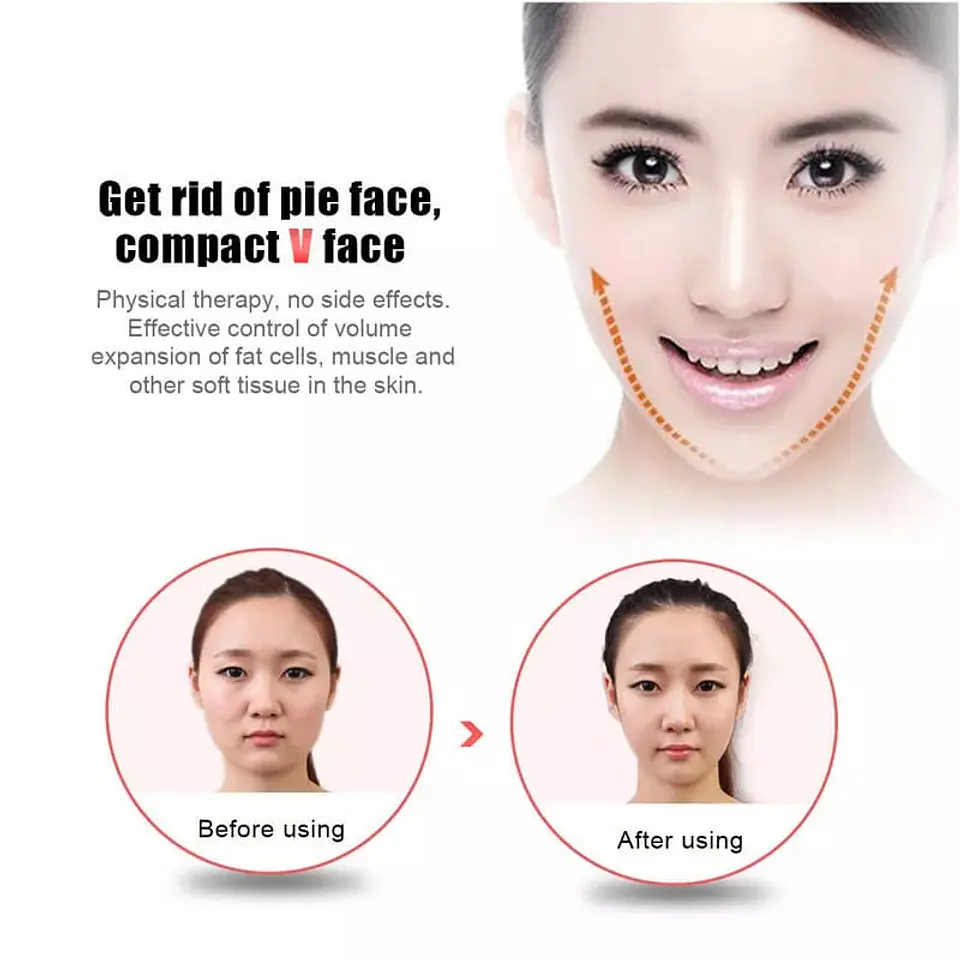 Mentonera Vendaje adelgazante Facial para adelgazar y dar forma al 4