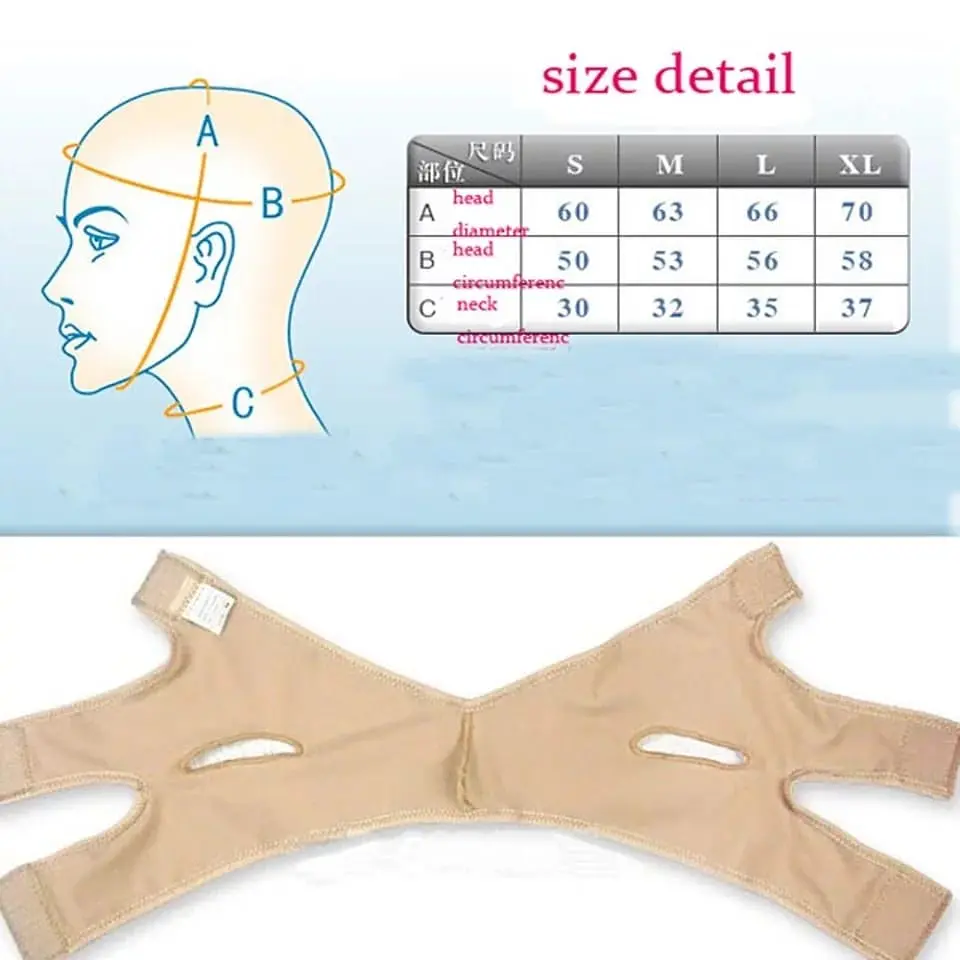 Mentonera Vendaje adelgazante Facial para adelgazar y dar forma al 6