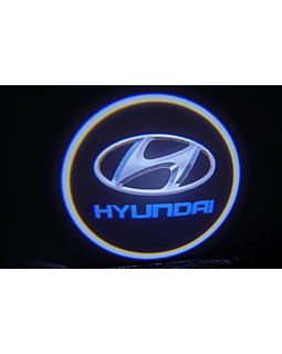 X2 luces led de cortesía o bienvenida para puertas de autos a bateria triple A Hyundai