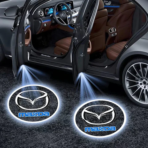 X2 luces LED cortesía puertas - a bateria Mazda