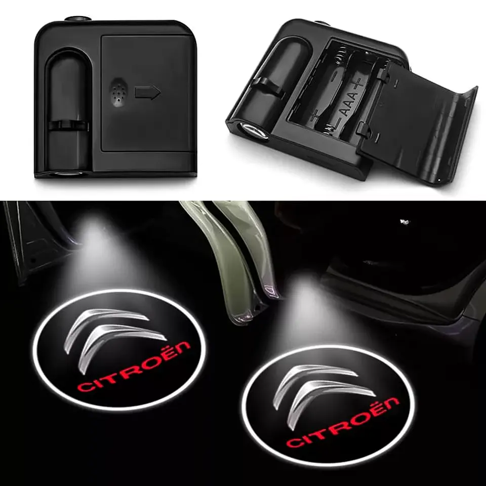 X2 luces LED cortesía puertas (a batería triple A) - Citroen 2