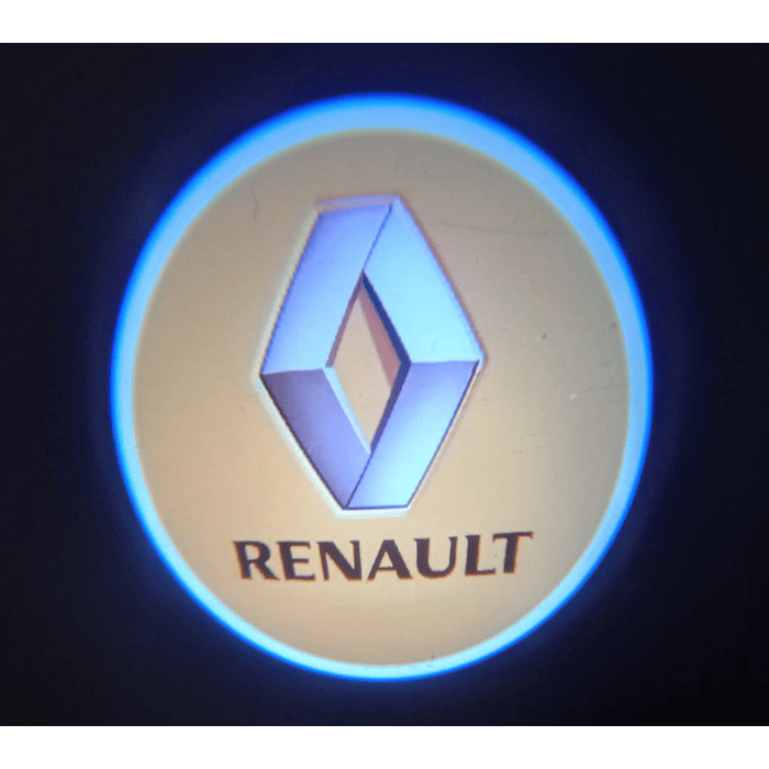 X2 luces led de cortesía o bienvenida para puertas de autos a bateria triple A  Renault 2